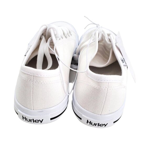 Hurley 6 Sneaker Woman's Carrie Canvas Lace-up Casual White Shoes Minimalist - Picture 13 of 15
